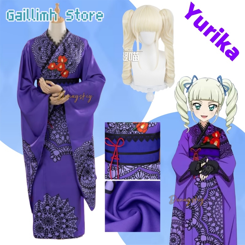 Free Cosplay Prop Patterns - Aikatsu! Yurika Toudou Yukata Kimono Cosplay