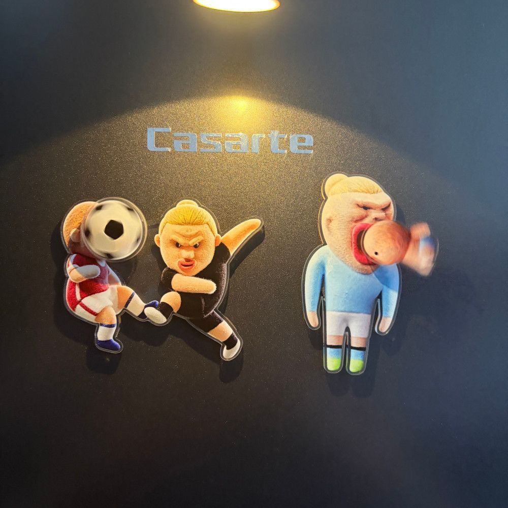 Acrylic Cosplay Prop - Funny Haaland Rotatable Fridge Magnet Meme