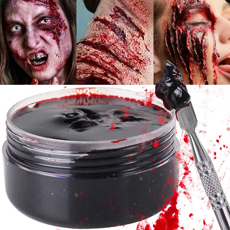 Cosplay Prop Kit - 1/3pcs Halloween Blood Gel Long-Lasting Makeup