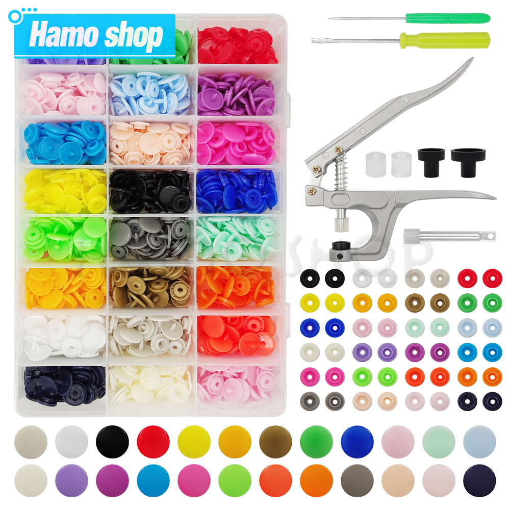 Snap Fastener Set - Plastic Snaps Fastener Pliers Kit T5