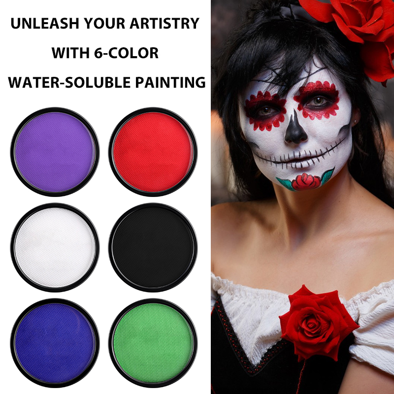 6 Colors Water Activated Face  - Cosplay Prop Paint review and price