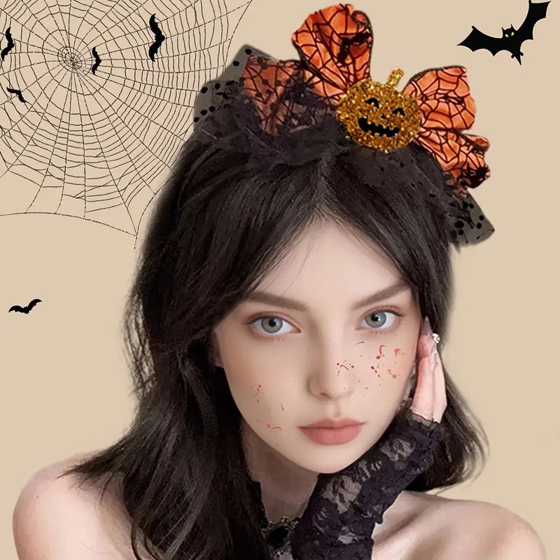 1pc Halloween Pumpkin Bow Head - Cosplay Bat Prop review and price