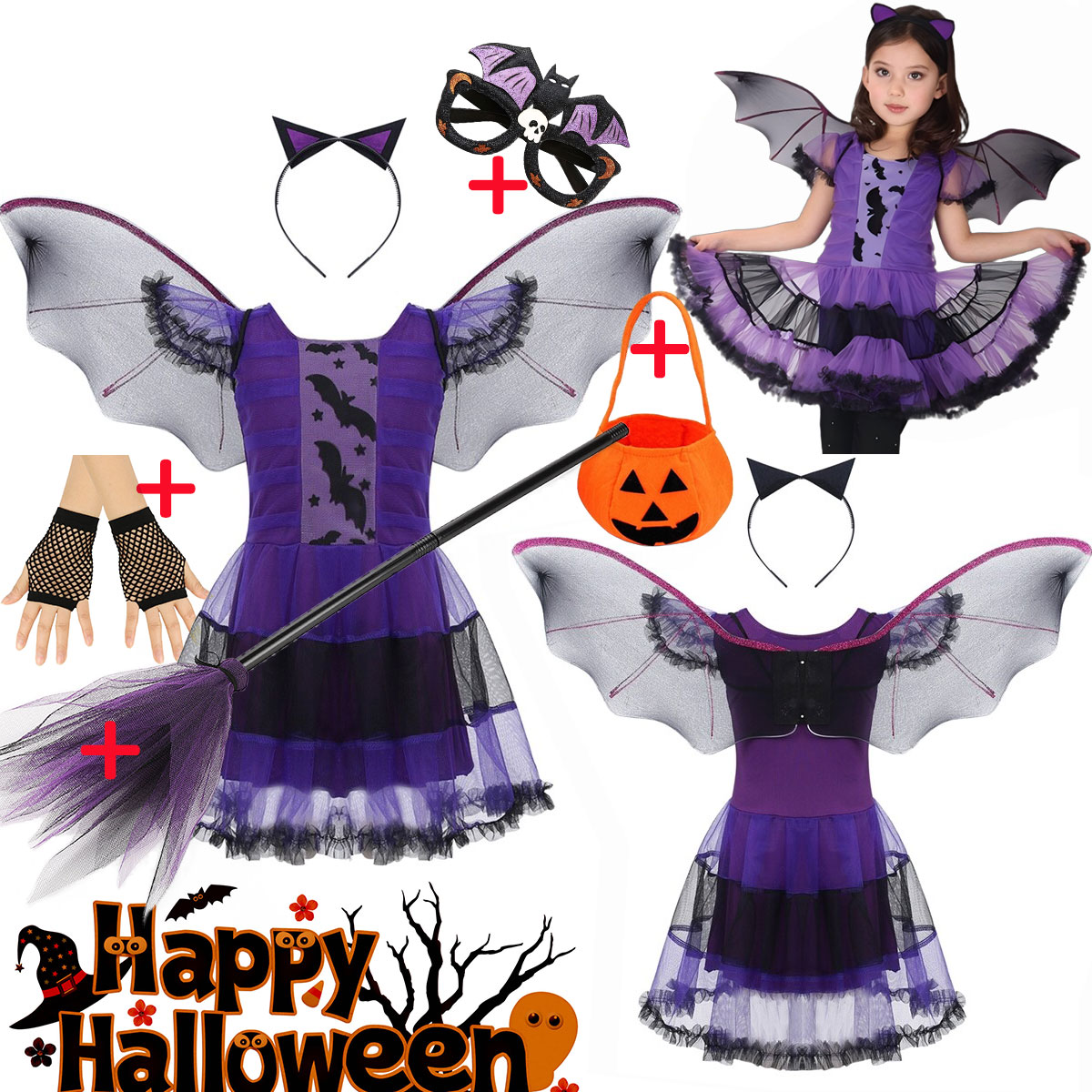Girl Flying Bat Cosplay Costum - Cosplay Bat Prop review and price
