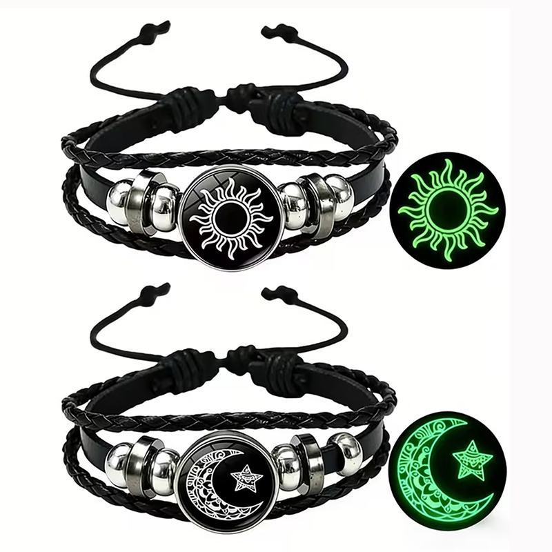 2Pcs Glow in the Dark Sun Moon - Snap Fastener Set review and price