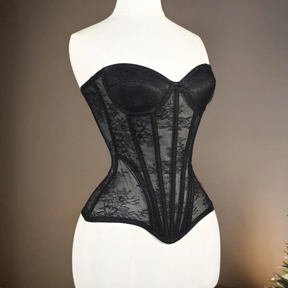 Women Mesh Corset Busiter Over - Boning Corset Steel review and price