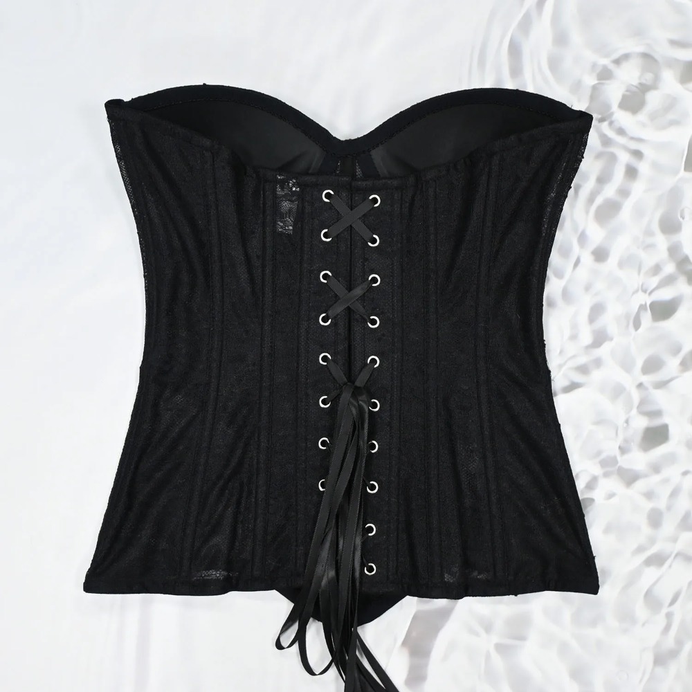 Women Mesh Corset Busiter Over - Boning Corset Steel review and price