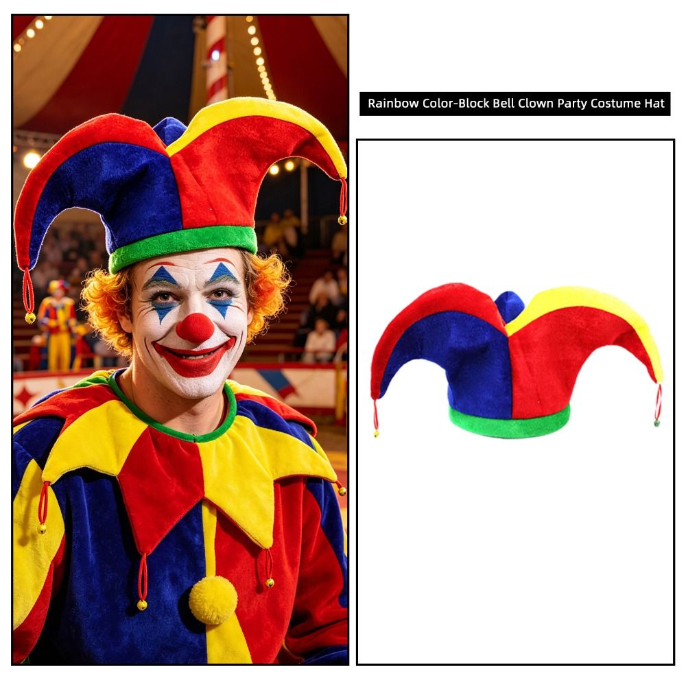 Cap Prop Multicolor Clown Hat  - Free Cosplay Prop Patterns review and price