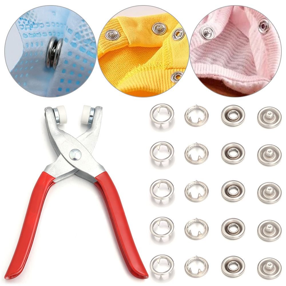 50sets 7.5/9.5/11mm Stainless  - Snap Fastener Set review and price