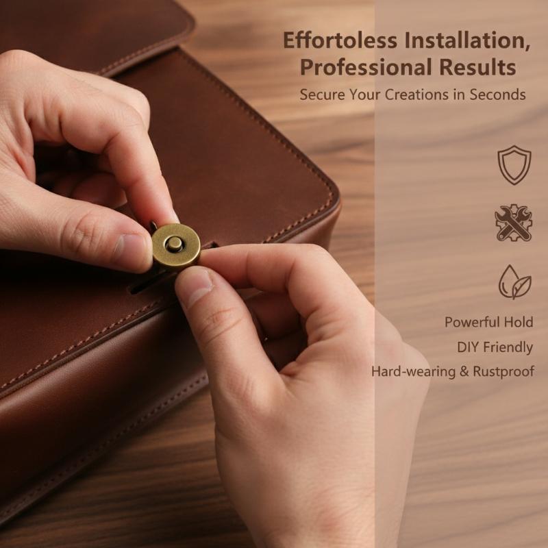 1 Set Magnetic Snap Fasteners  - Snap Fastener Set review and price