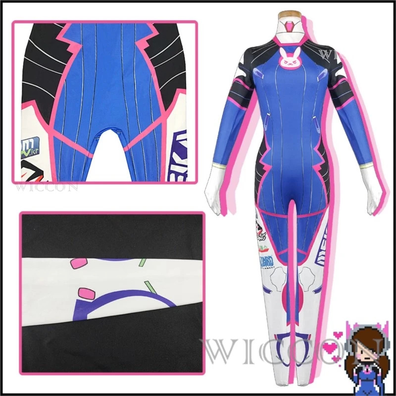 2025 11 Anime Woman Jumpsuit T - Dva Cosplay Prop review and price