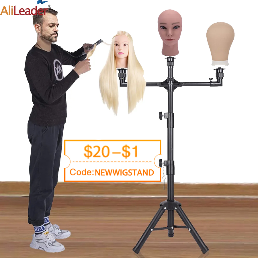 New Wig Stand With Three Holde - Aerith Cosplay Prop review and price