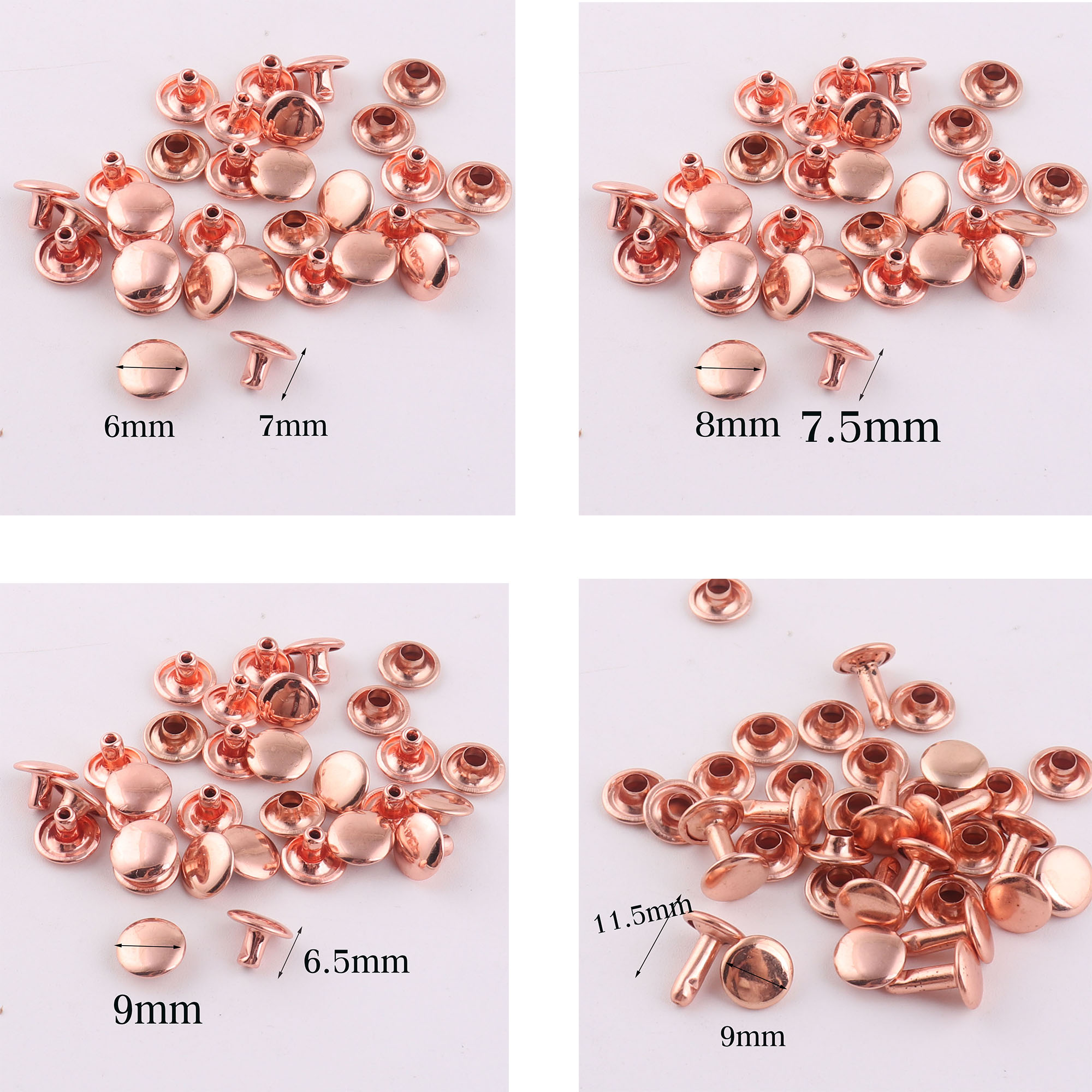 100 Sets Double Cap Rivets,Ros - Snap Fastener Set review and price