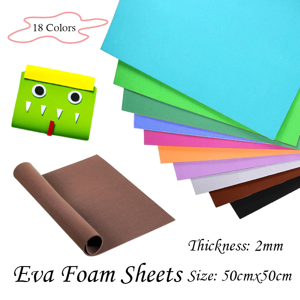 18 Colors 2mm Thick Colorful   - Eva Foam Sheet review and price