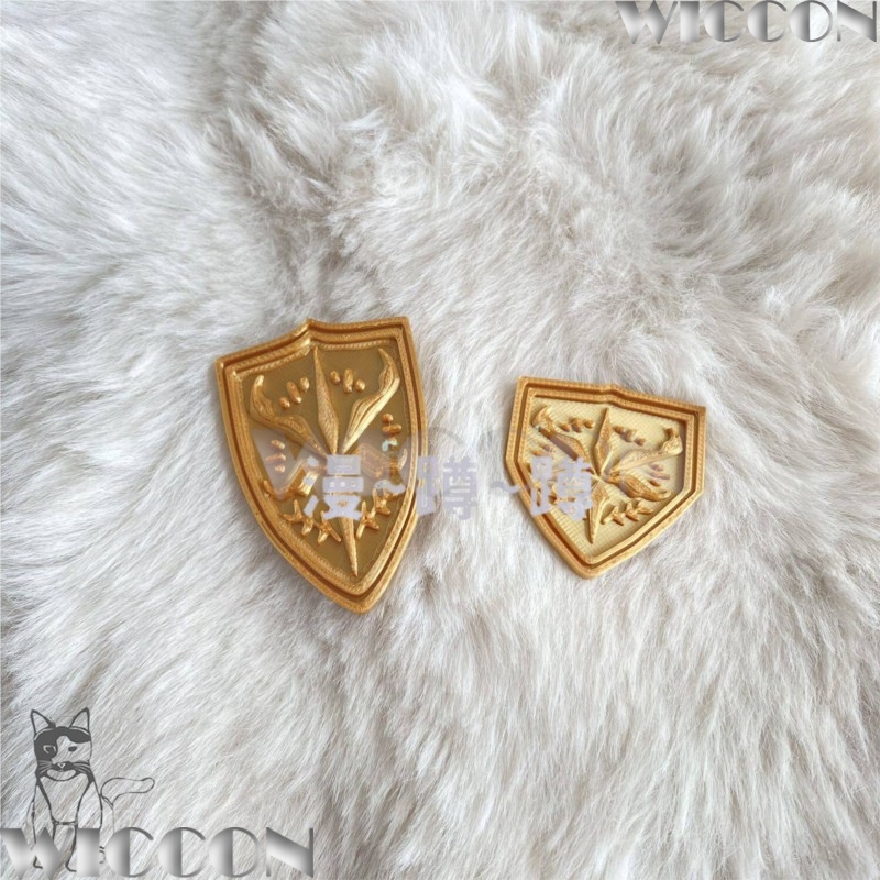 Golden school emblem tsukinomo - Cosplay Prop 3D Print review and price