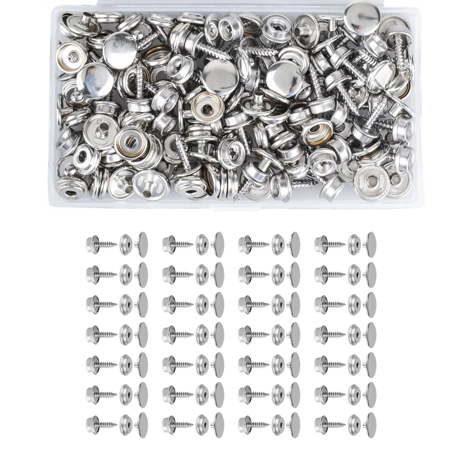 50 Set Stainless Steel Boat Ma - Snap Fastener Set review and price