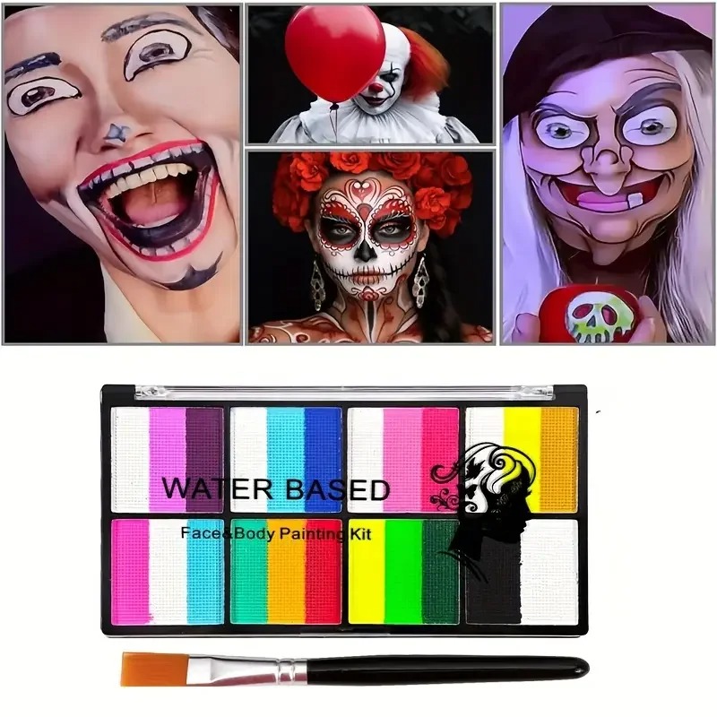 8 Color Rainbow Face & Body Pa - Cosplay Prop Paint review and price