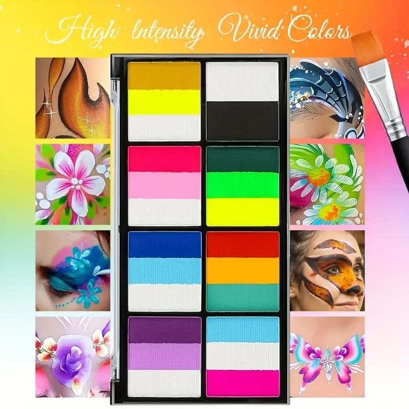 8 Color Rainbow Face & Body Pa - Cosplay Prop Paint review and price